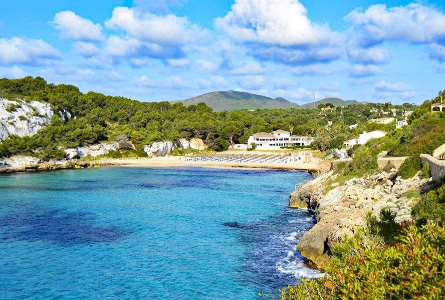 Blick auf die Bucht Cala Romántica
