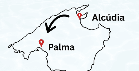 von Alcúdia nach Palma